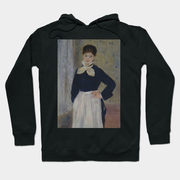 A Waitress at Duval's Restaurant by Auguste Renoir Hoodie by Classic Art Stall